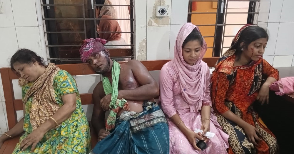 বাউফলে জমি সংক্রান্ত বিরোধে দুই পক্ষের সংঘর্ষ, আহত ১০