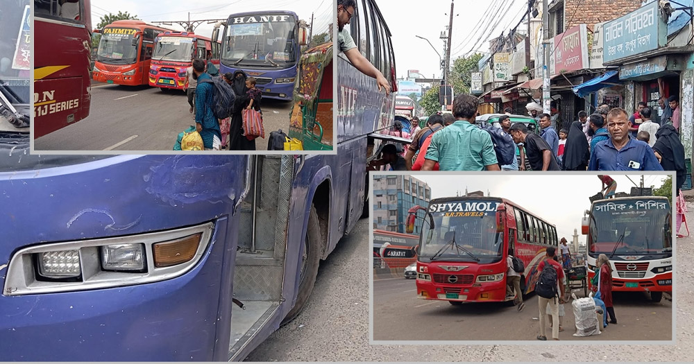 ছুটি শেষে রাজধানীতে ফিরছে মানুষ
