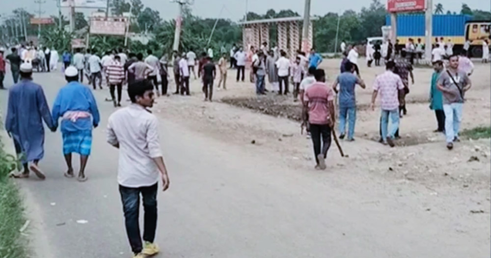 গাজীপুরে বিএনপির আহ্বায়ক কমিটি বাতিলের দাবিতে দুপক্ষের সংঘর্ষ