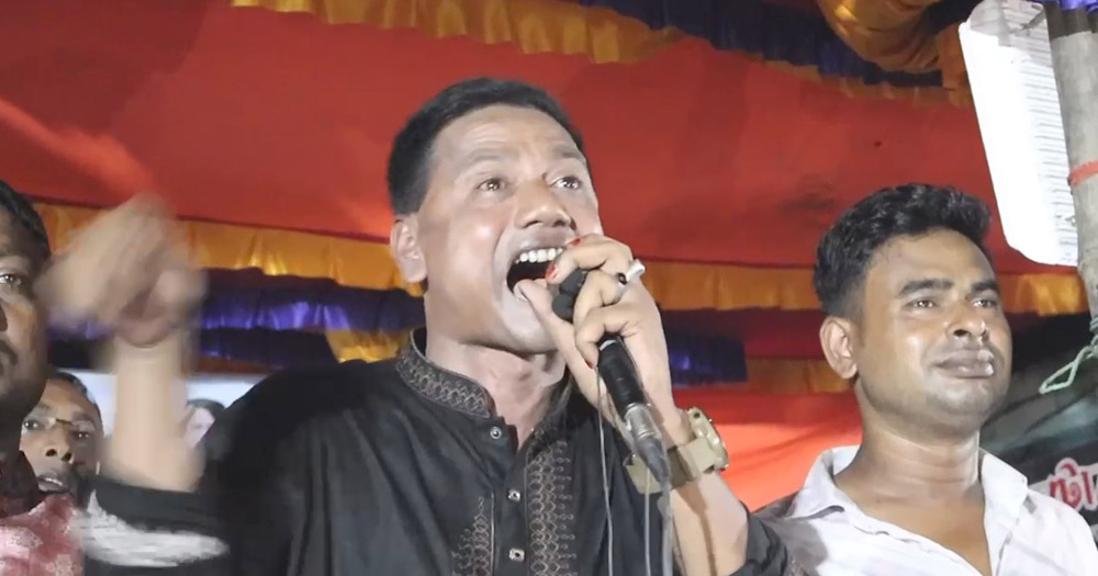 প্রকাশ্য জনসভায় নিজ দলের নেতাকর্মীদের হুমকি বিএনপি নেতার
