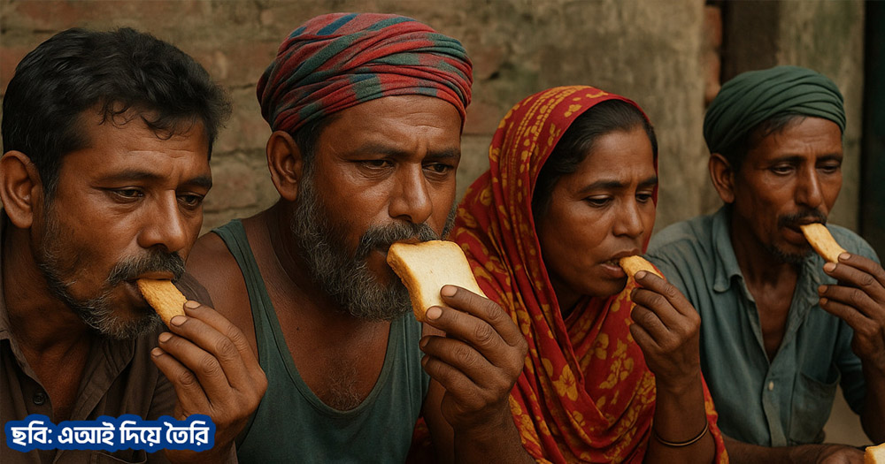 দিনে এক বেলা পাউরুটি-বিস্কুটেই ভরসা ৮৮% নিম্ন আয়ের মানুষের