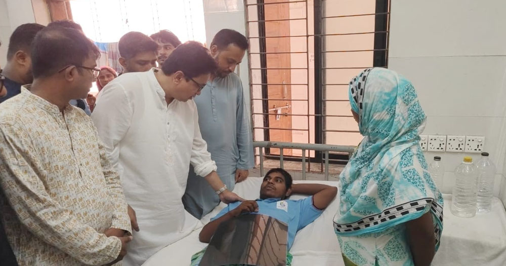 জুলাই আন্দোলনে গুলিবিদ্ধ ইমরানের চিকিৎসার দায়িত্ব নিলেন তারেক রহমান