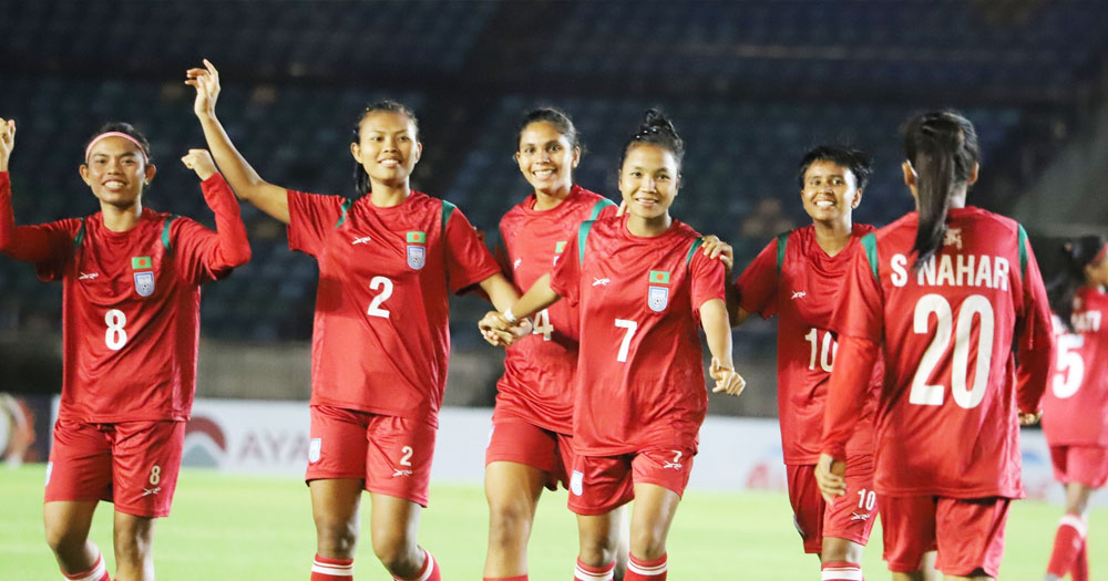 গ্রুপ চ্যাম্পিয়ন হয়ে প্রথমবারের মতো এশিয়ান কাপের মূল পর্বে ঋতুপর্ণারা