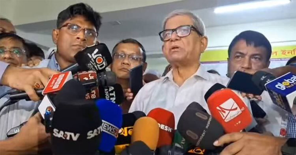 শুধু শেখ হাসিনা নয়, আওয়ামী লীগেরও বিচার হওয়া উচিত: মির্জা ফখরুল