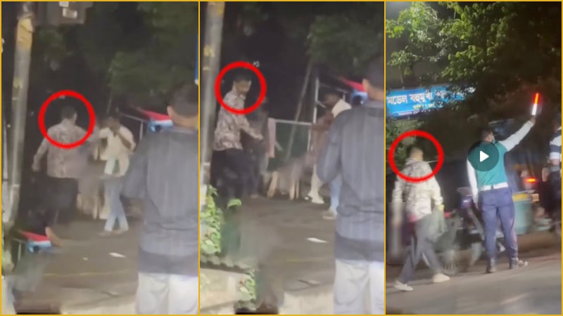 ধানমন্ডি ৩২ নম্বরে প্রকাশ্যে চাপাতি হাতে ছিনতাই
