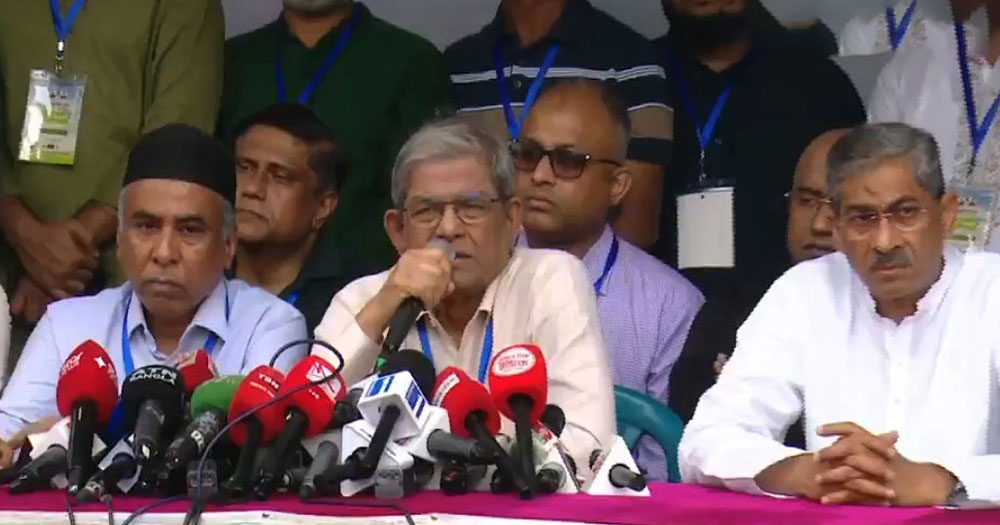 শেখ হাসিনা জাতির কলঙ্ক, তাকে ক্ষমা নয় : মির্জা ফখরুল