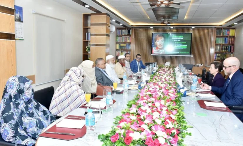 যুক্তরাষ্ট্রের  রাষ্ট্রদূতকে শুল্কছাড়ের অনুরোধ করলেন জামায়াত আমির