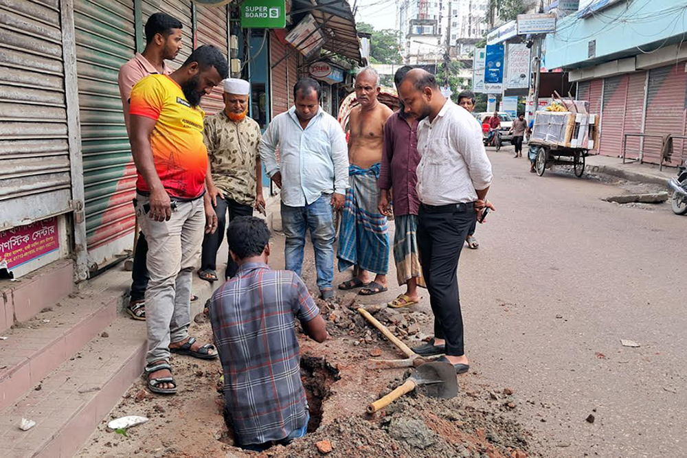 চাঁদপুর শহরে গ্যাস লাইনে লিকেজ, সরবরাহ বন্ধ