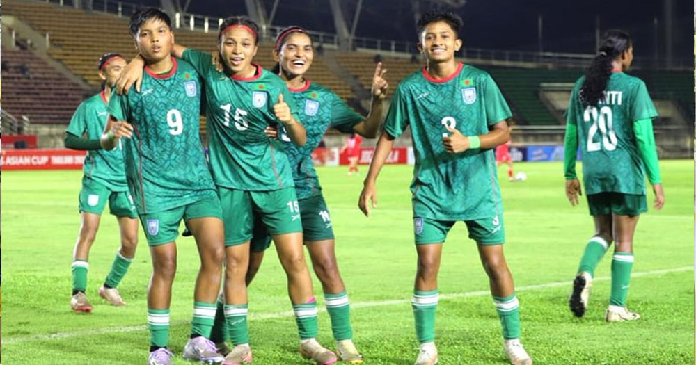 পূর্ব তিমুরের জালে ৪ গোল দিয়ে বিরতিতে বাংলাদেশ