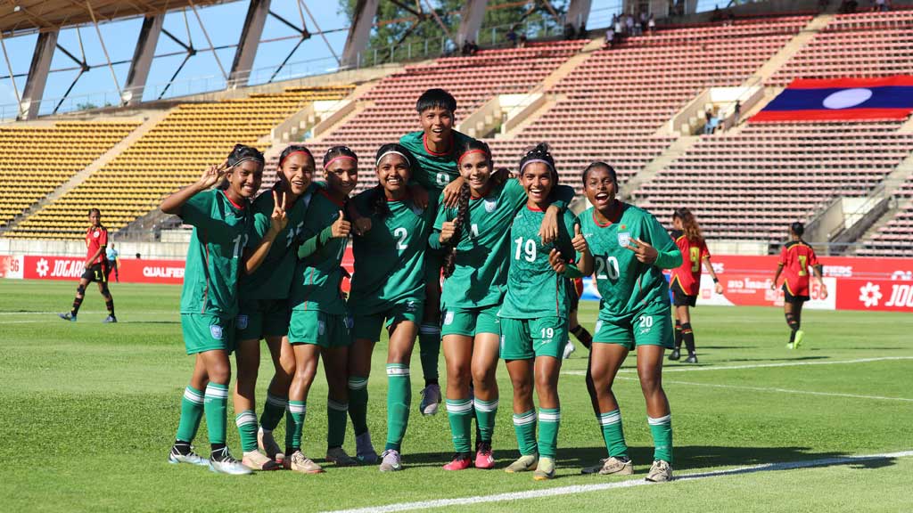 তৃষ্ণার হ্যাটট্রিকে ৮ গোলের জয় বাংলাদেশের