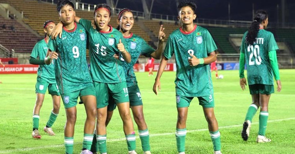 দক্ষিণ কোরিয়ার বিপক্ষে প্রথমার্ধে ১-১ সমতায় বাংলাদেশ