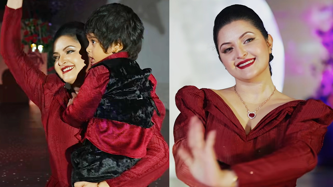 জমকালো আয়োজনে ছেলের জন্মদিন পালন করলেন পরীমণি