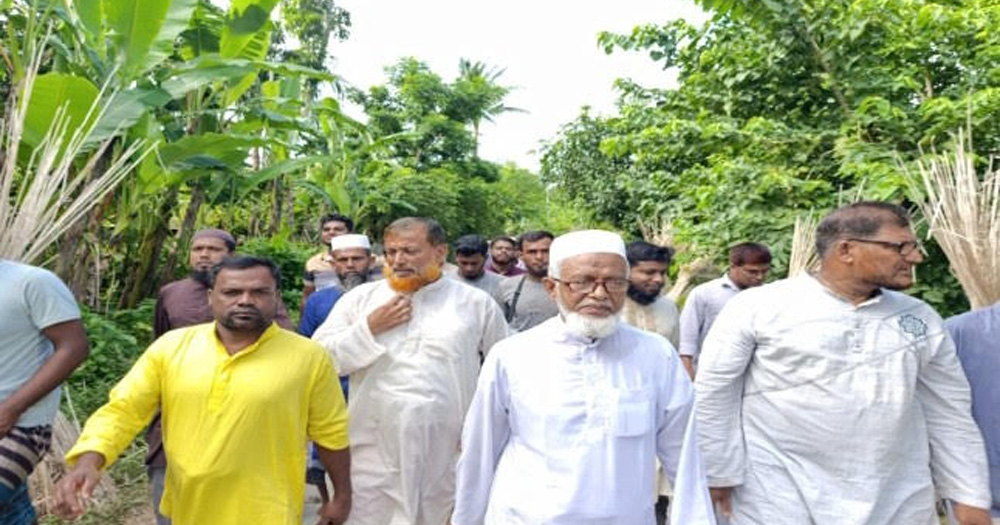 শার্শায় প্লাবিত সীমান্ত এলাকা পরিদর্শন উপজেলা জামায়াতের