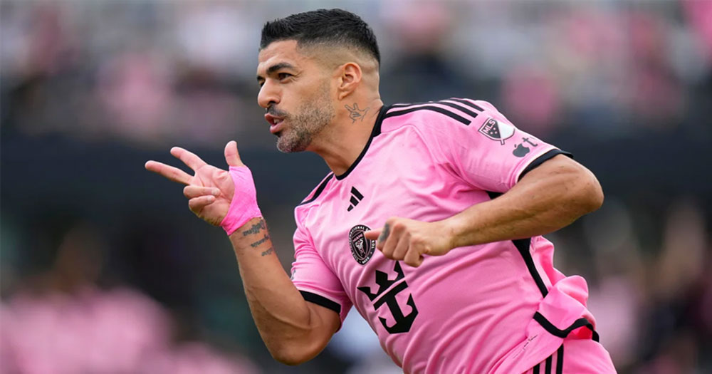 জোড়া গোল করে মেসিবিহীন মায়ামিকে জেতালেন সুয়ারেজ