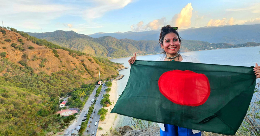 ১৮০তম দেশ ভ্রমণে বাংলাদেশের নাজমুন নাহার