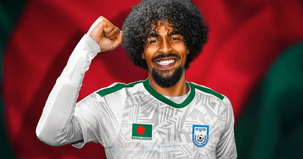 বাংলাদেশের প্রথম ফুটবলার হিসেবে যে ইতিহাস গড়লেন হামজা চৌধুরী