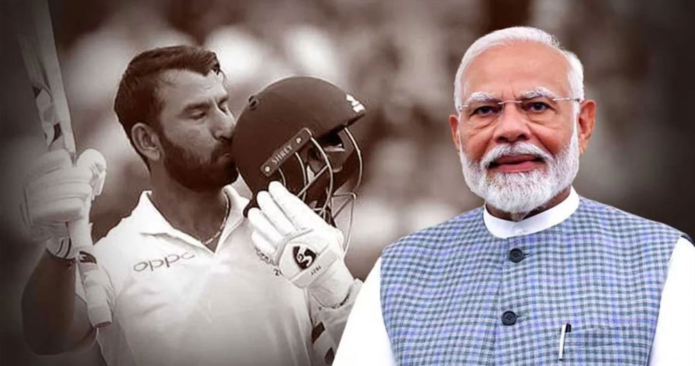 অবসরের ৪ দিন পর পূজারাকে মোদির আবেগঘন বার্তা