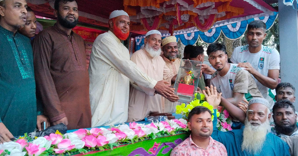 আবিদুর রহমান সোহেল ফুটবল টুর্ণামেন্ট নুনগোলা ভেন্যুর চ্যাম্পিয়ন গোকুল ইউনিয়ন