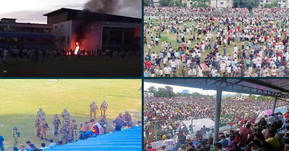 কক্সবাজারে ফুটবল ম্যাচ নিয়ে সংঘর্ষ, ইউএনওসহ আহত ৫০