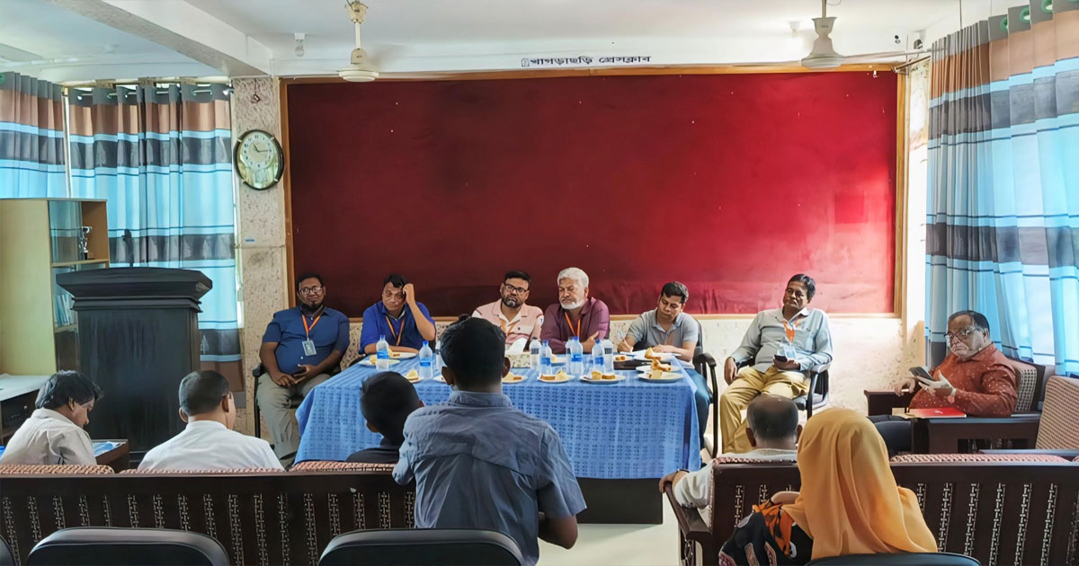 খাগড়াছড়িতে সাংবাদিকদের সঙ্গে সিভিক ফাউন্ডেশনের মতবিনিময়