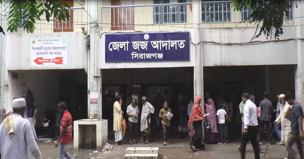 সিরাজগঞ্জে স্ত্রীকে হত্যার দায়ে স্বামীর যাবজ্জীবন কারাদন্ড