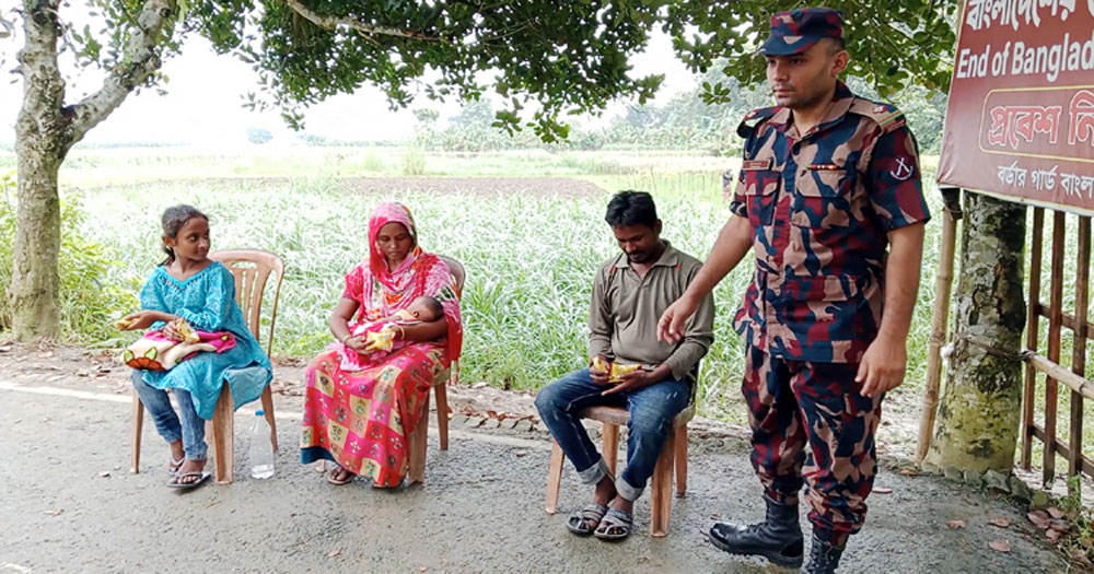 মুজিবনগর সীমান্তে শিশুসহ একই পরিবারের ৪ জনকে পুশব্যাক