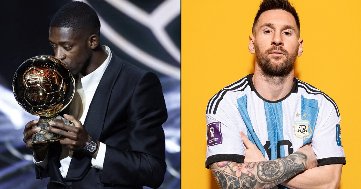 এই সম্মান তোমারই প্রাপ্য—দেম্বেলেকে মেসি