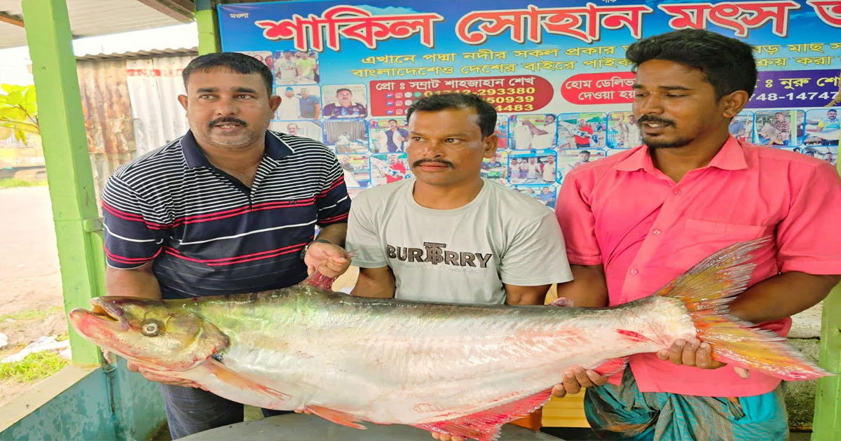 একটি ঢাই মা‌ছ ৪৬ হাজার টাকায় বি‌ক্রি