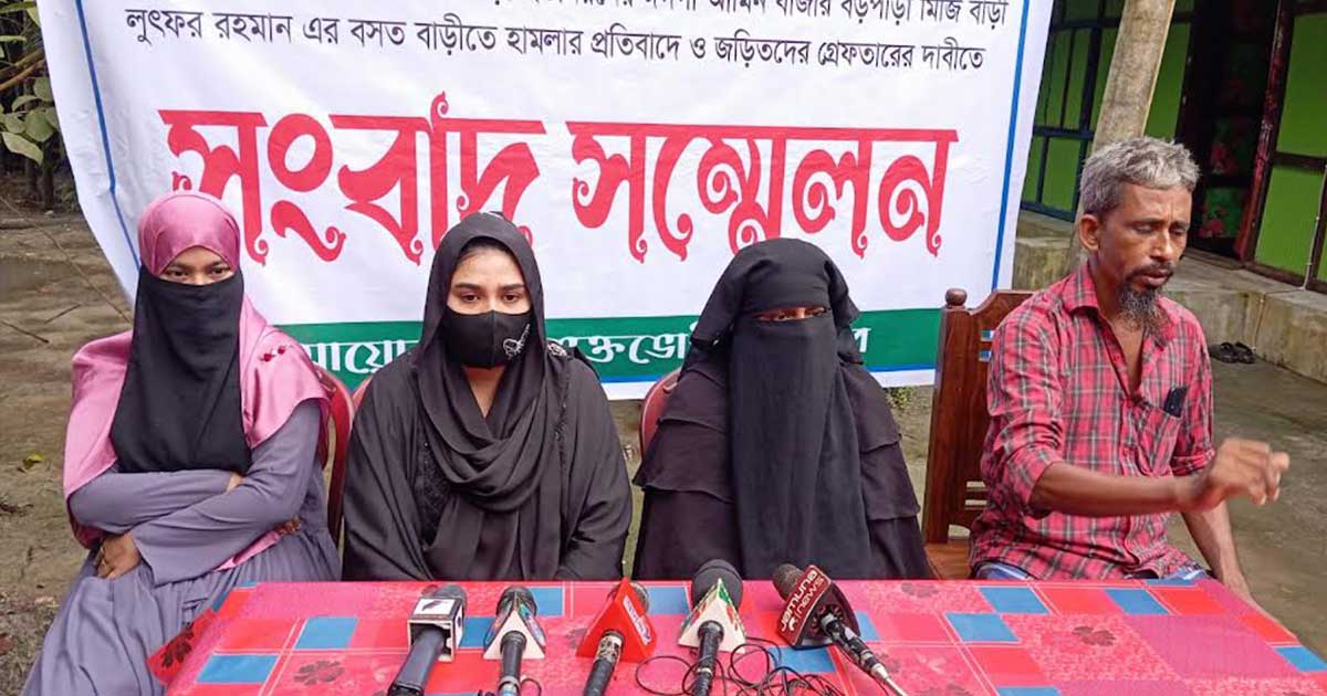 নারী ইউপি সদস্যের বিরুদ্ধে প্রবাসীর বসতঘরে হামলার অভিযোগ