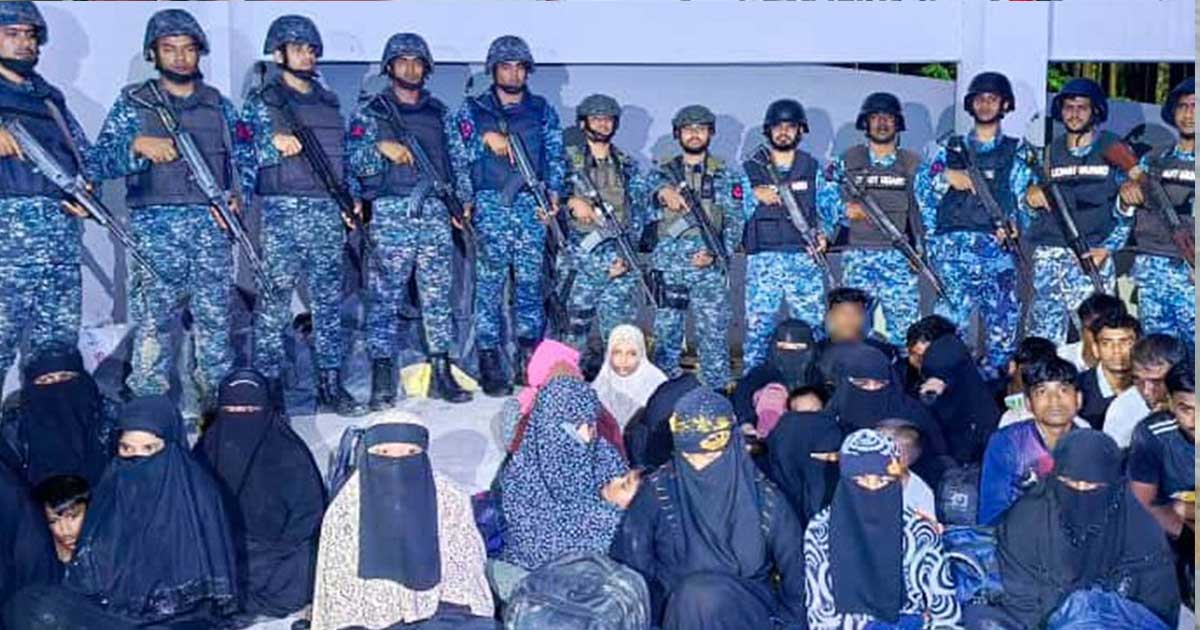 টেকনাফের পাহাড়  থেকে নারী-শিশুসহ ৩৮ জন বন্দিকে উদ্ধার