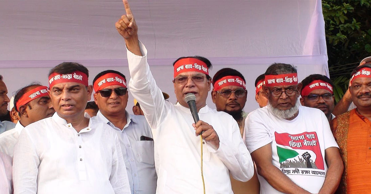 উত্তরের দুই কোটি মানুষের জীবন-মরণের প্রশ্ন নিয়ে গরিমসি করছে সরকার: আসাদুল হাবিব দুলু