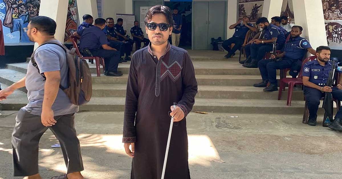 আমার ভোট গোপন থাকছে না: চাকসুর দৃষ্টিপ্রতিবন্ধী ভোটার