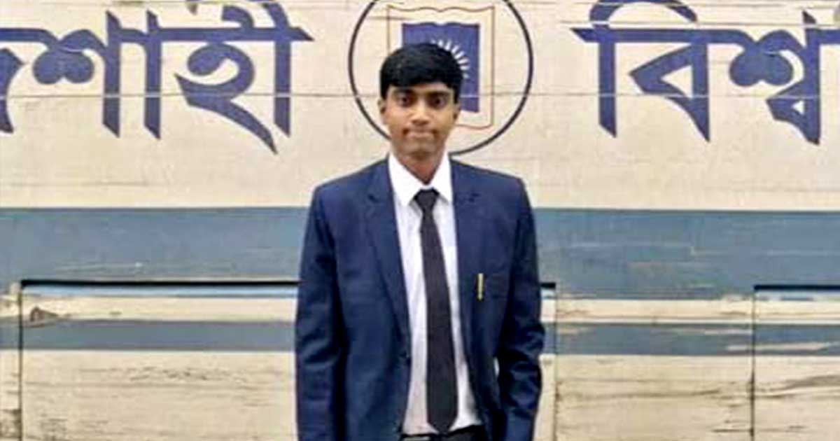 রাকসু নির্বাচনে শিবিরের প্যানেল থেকে বিজয়ী  সুজন চন্দ্র