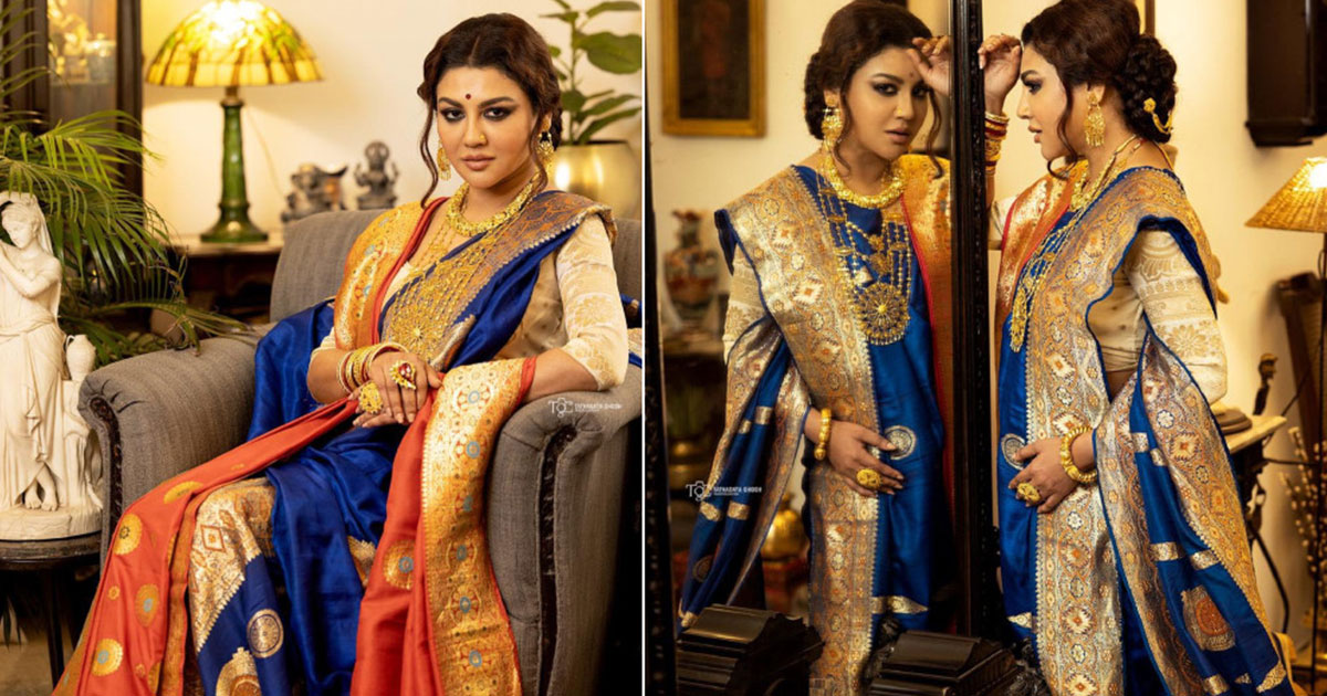 মায়ের বিয়ের শাড়িতে জয়া আহসান, ফিরে গেলেন ৪৫ বছর পেছনে