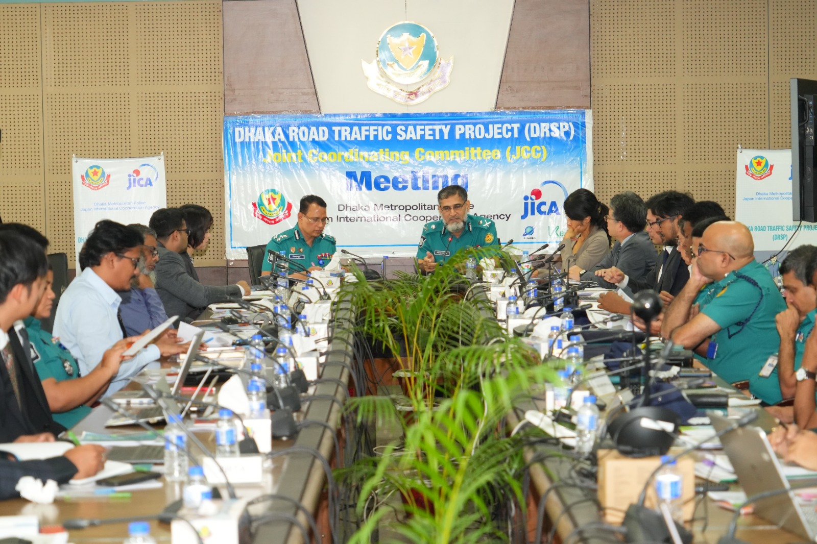 ডিএমপি হেডকোয়ার্টার্সে ঢাকা রোড ট্রাফিক সেফটি প্রকল্পের ৭ম সমন্বয় সভা অনুষ্ঠিত