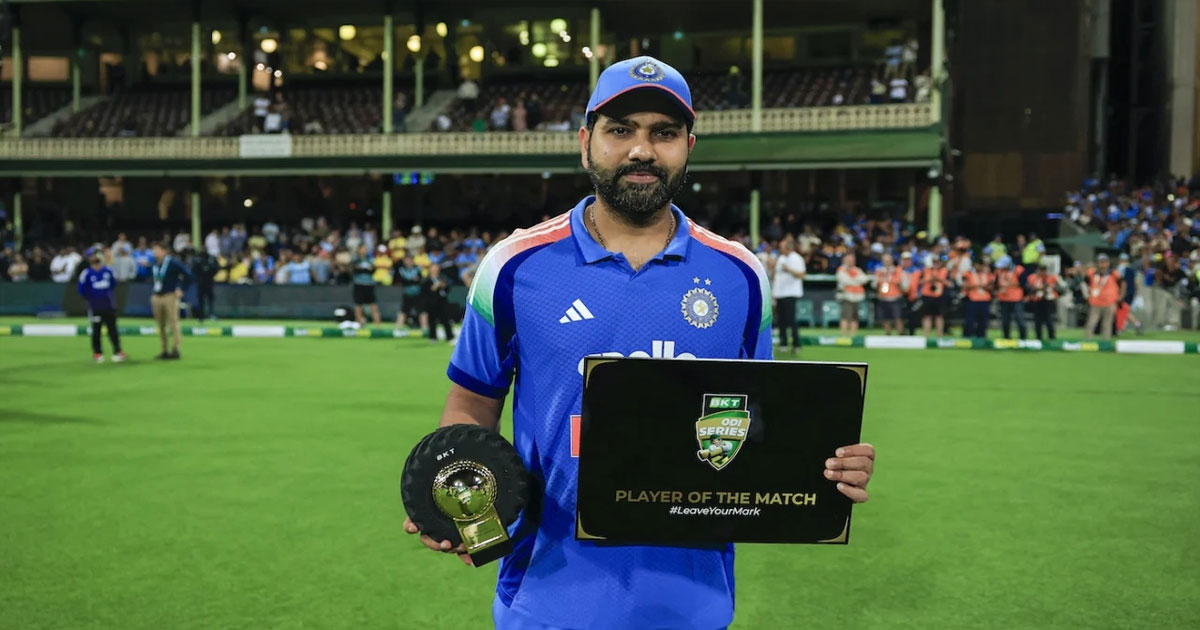 ৩৮ বছর বয়সে প্রথমবার বিশ্বের এক নম্বর ব্যাটসম্যান রোহিত শর্মা