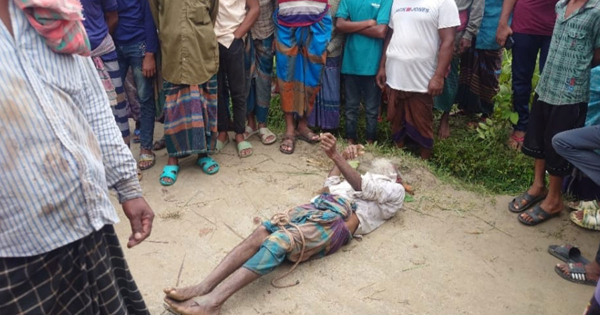 ঝিনাইদহে ধান ক্ষেত থেকে হাত-পা বাঁধা কৃষকের মৃতদেহ উদ্ধার