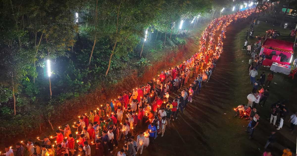 শেরপুরে বারোমারী সাধু লিওর ধর্মপল্লীতে খ্রিস্টভক্তদের তীর্থোৎসব