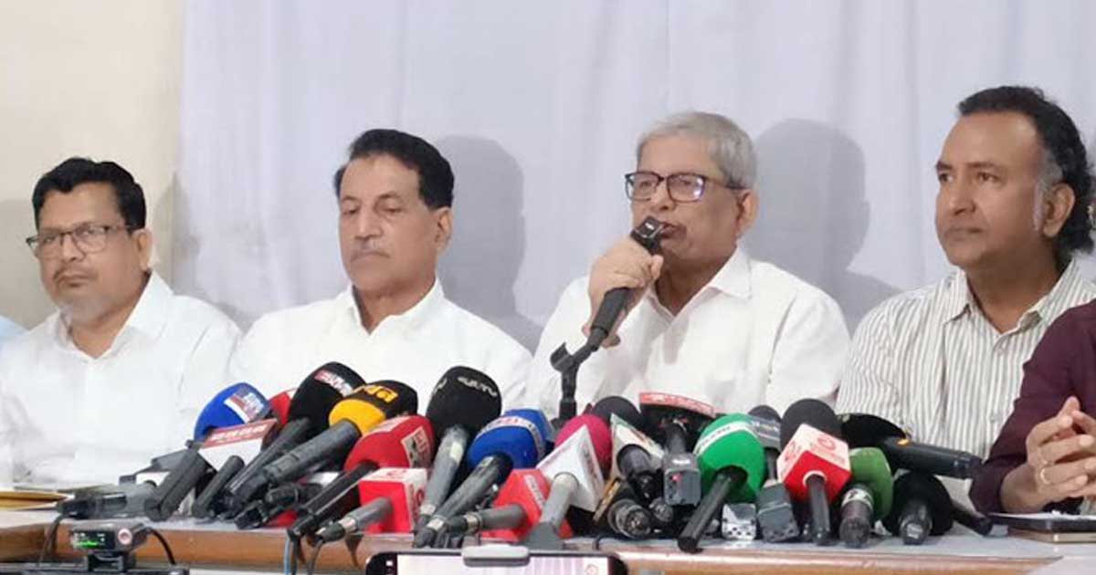 বাংলাদেশে পুরোপুরি নৈরাজ্য সৃষ্টি করার অপচেষ্টা চলছে: মির্জা ফখরুল