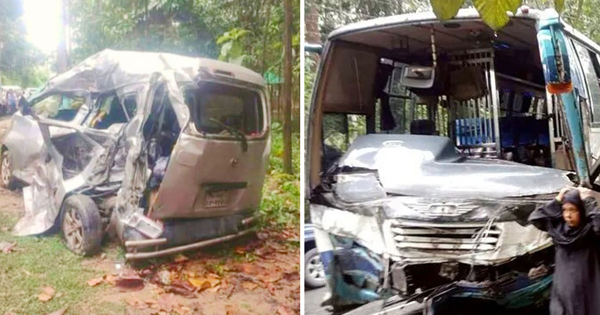 চকরিয়ায় বাস-মাইক্রোবাস সংঘর্ষে একই পরিবারের ৫ জন নিহত