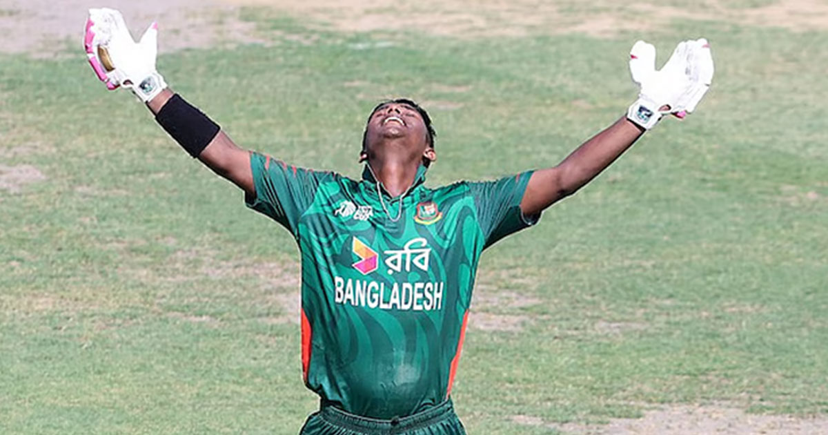 আজিজুলের সেঞ্চুরিতে সিরিজ বাঁচাল বাংলাদেশ যুবারা