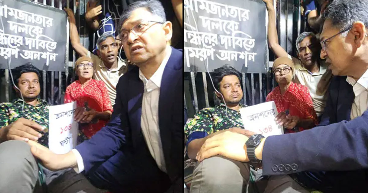 সালাহউদ্দিন আহমেদের অনুরোধে অনশন ভাঙলেন তারেক