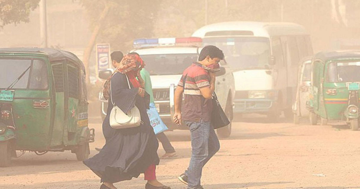 বায়ুদূষণে বিশ্বে আজ ঢাকার অবস্থান দ্বিতীয়