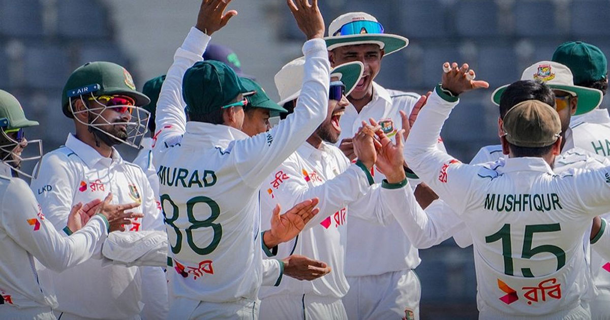 প্রথম টেস্টে ইনিংস ব্যবধানে জয় টাইগারদের