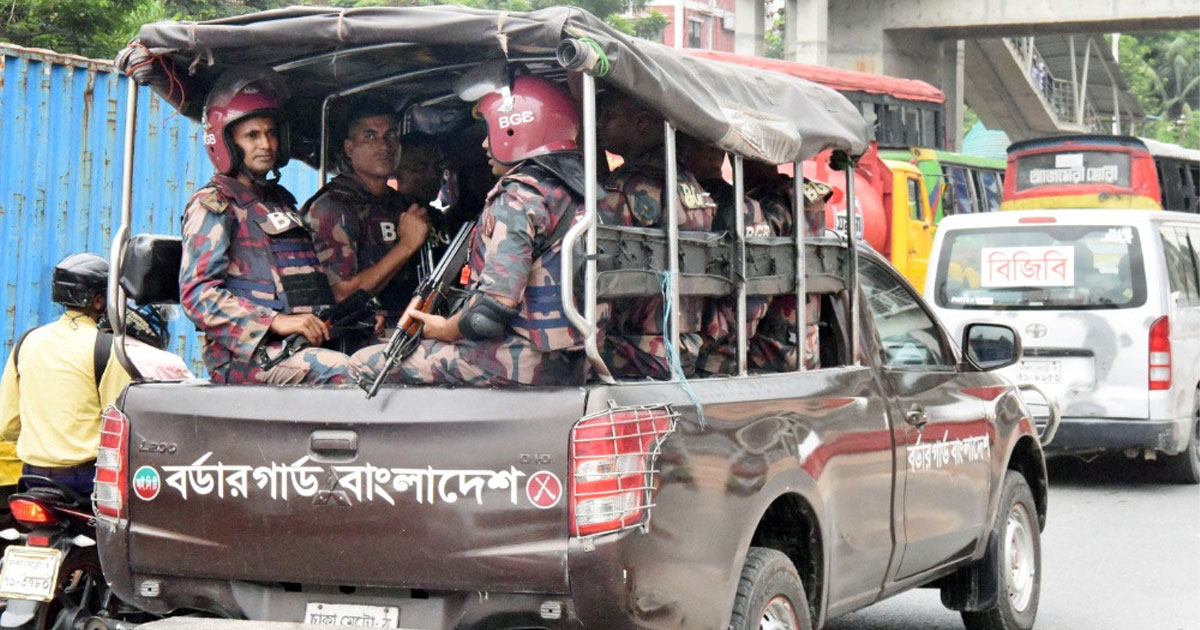 রাজধানী ও আশপাশের এলাকায় ১২ প্লাটুন বিজিবি মোতায়েন