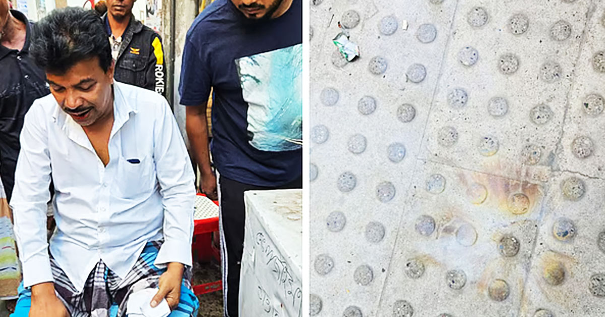 নিউ ইস্কাটনে ককটেল বিস্ফোরণে পথচারী আহত