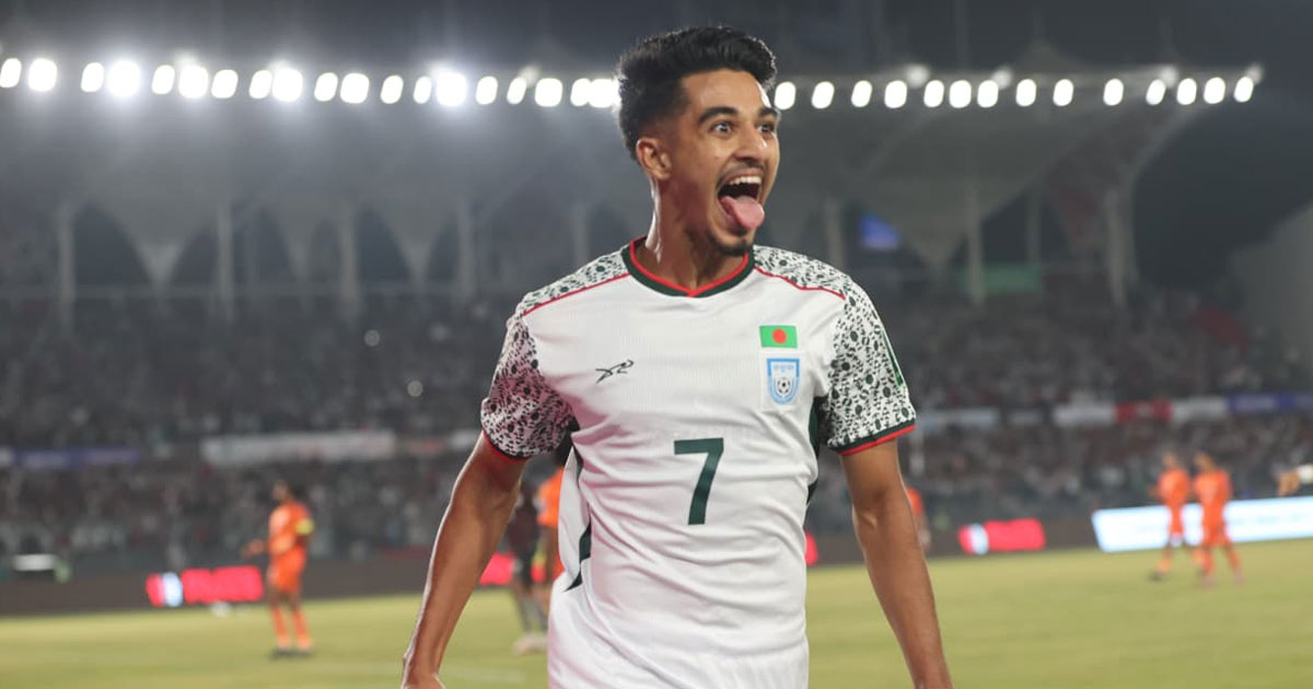 ভারতের জালে মোরছালিনের গোল, এগিয়ে বাংলাদেশ