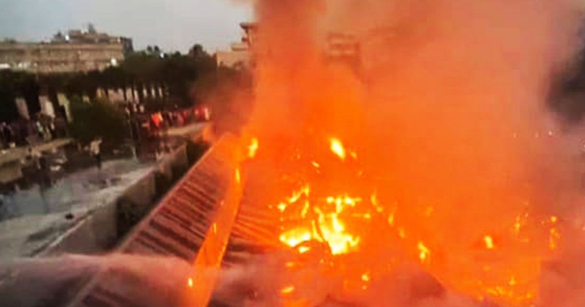 গাজীপুরে আবাসিক কলোনিতে ভয়াবহ আগুন, ১০০ ঘর পুড়ে ছাই