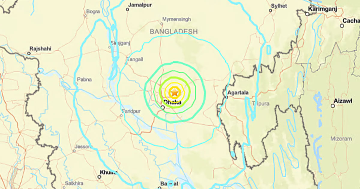 ঢাকাসহ দেশের বিভিন্ন স্থানে শক্তিশালী ভূমিকম্প অনুভূত