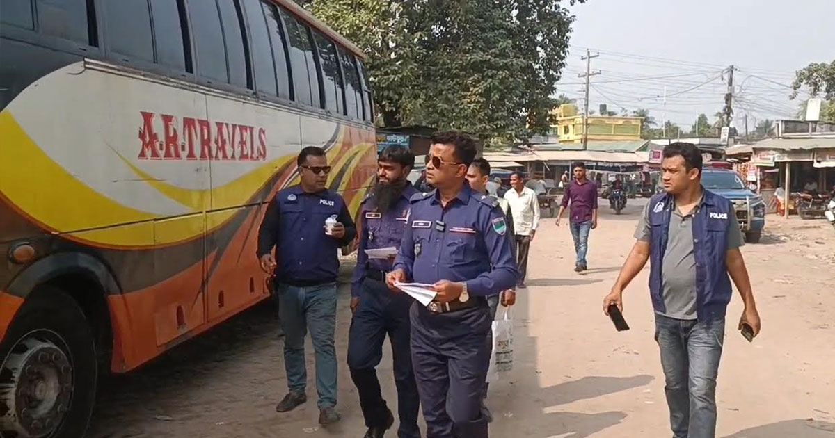 চুয়াডাঙ্গায় ডাকাতি প্রতিরোধে পুলিশের সতর্কতা প্রচার